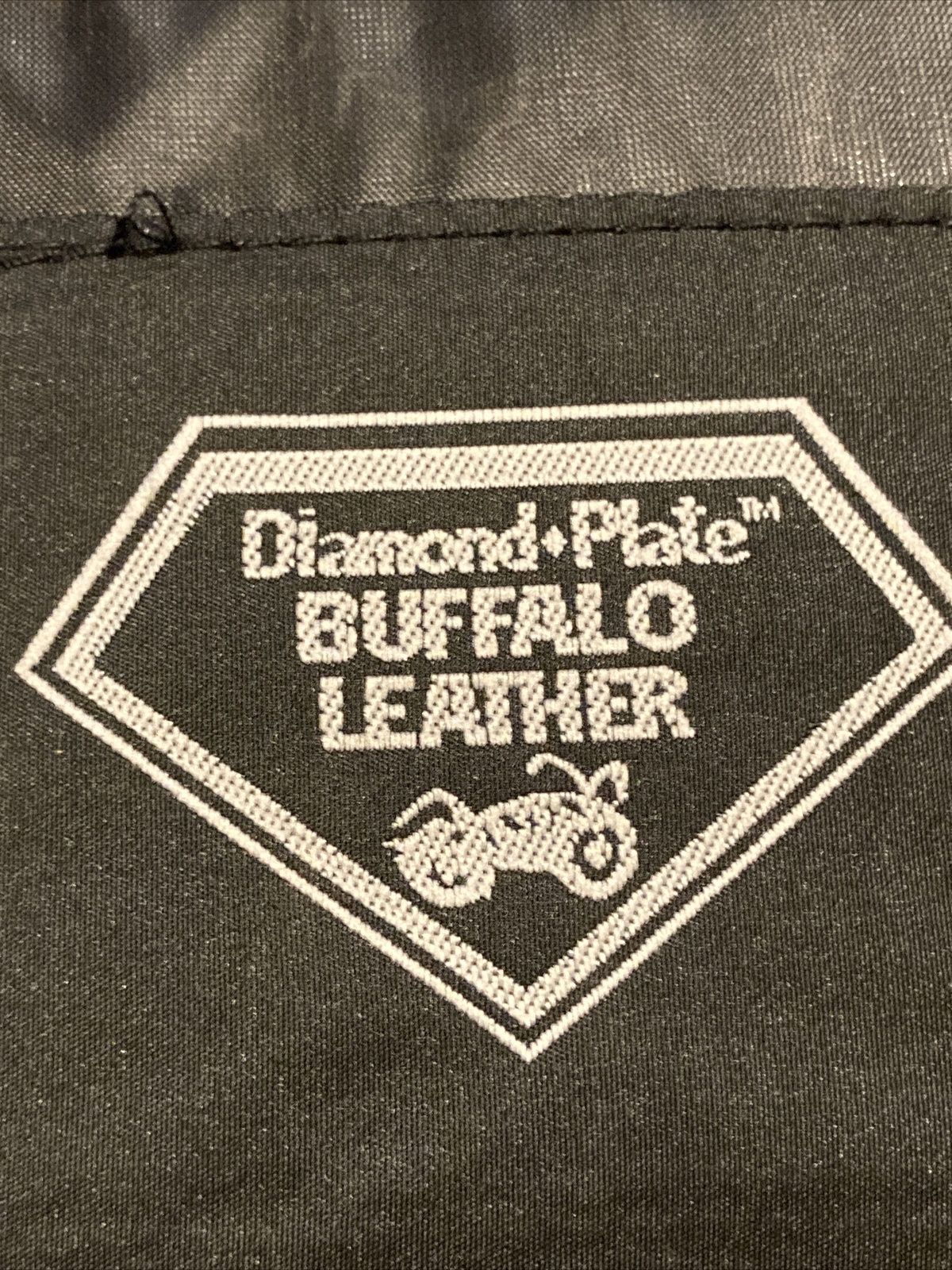 Diamond & Plate Sissy Bar Bag Black Buffalo Leather A… Gem