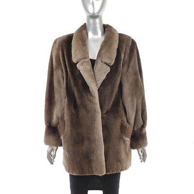 #ad Sheared Beaver Stroller Size M $350.00