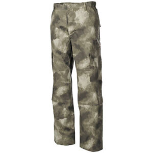 MFH Tactical BDU Combat Trousers Mens Hunting Cargo Ripstop Pants HDT Camo FG
