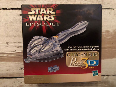 Star Wars Episode I Puzz3D Hasbro MB Gungan Sub Lucasfilms 1998 66 Teile