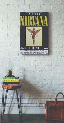 NIRVANA CONCERT POSTER QUALITY PHOTO PAPER/CANVAS R405 | eBay