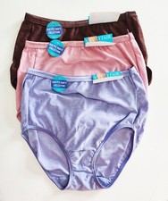 3 Vanity Fair Illumination Brief Panty Multi 13109 Sz 6/M - NWT