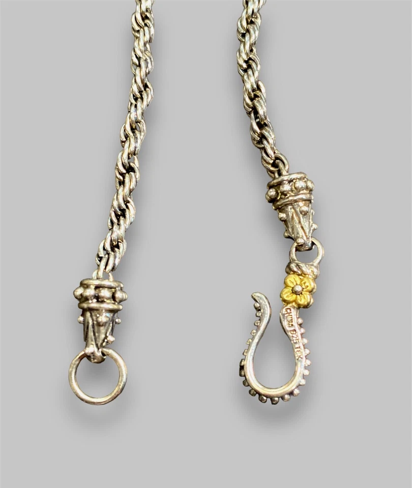 Barbara Bixby 纯银 18k 正品珍珠花朵增强项链 — 第 4/4 张图片