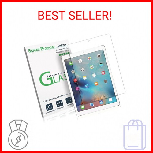 amFilm Glass Screen Protector for iPad Pro 12.9 (2015, 2017), Tempered Glass