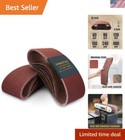 Professional 18-Pack 4x36 Sanding Belts, All Grits for Home Improvement