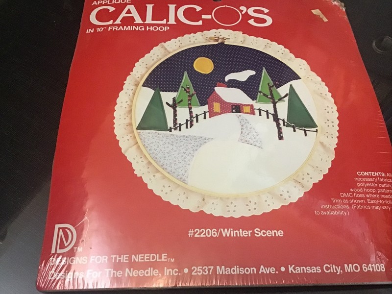 Designs For The Needle #2206- Winter Scene Appliqué In Hoop