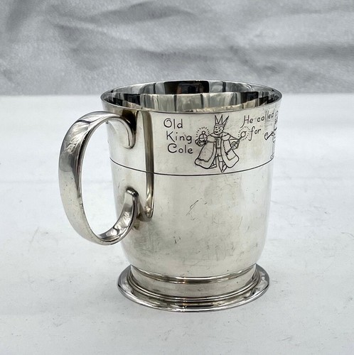 Sterlingsilber Kinderzimmerreim Themenbecher London 1948 Wakely & Wheeler - Bild 6 von 10