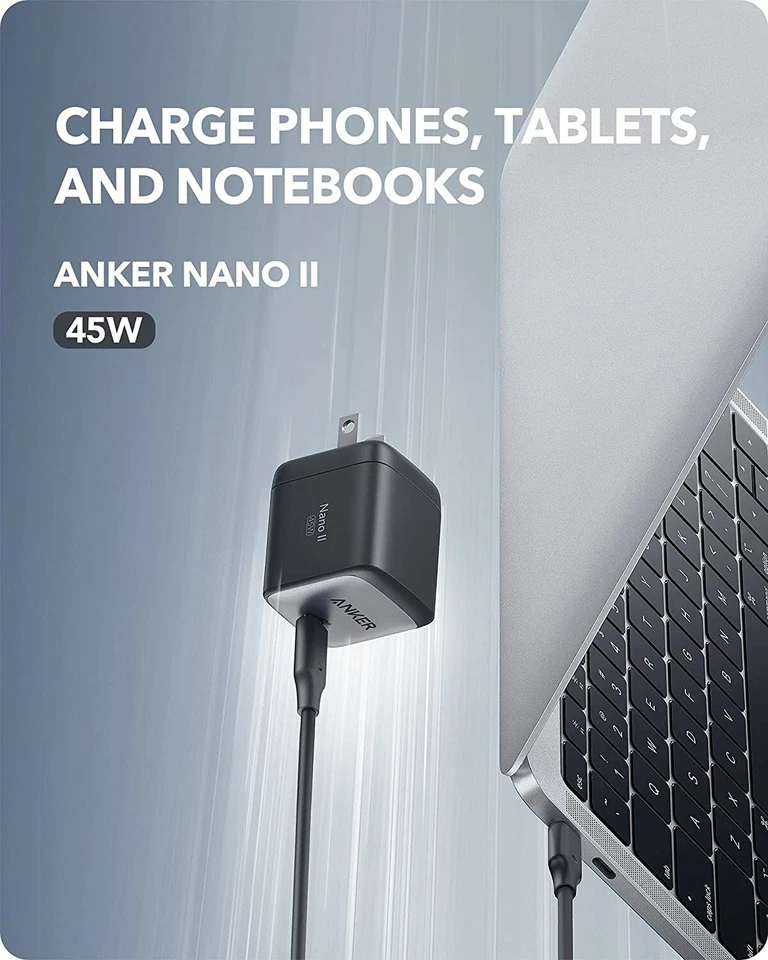 Anker Nano II Fast Charger 30W/45W/65W PPS Charging GaN II Adapter for MacBook - Image 2 of 4