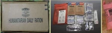 Humanitarian Daily Ration Cases, ready to eat, no refrigeration needed. 