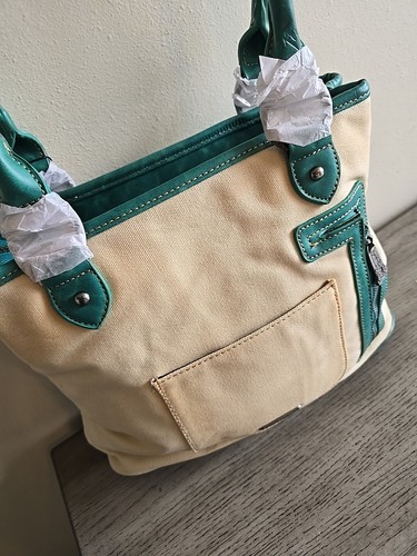 Trinity Ranch Purse Turquoise Crossbody Western Conceal Carry New But **DIRTY!** - Picture 8 of 21
