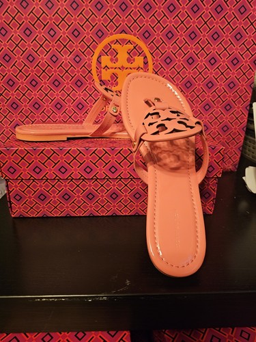 Tory Burch MILLER LACK SANDALE Coral Crush Größe 10,5 (neu) - Bild 3 von 8