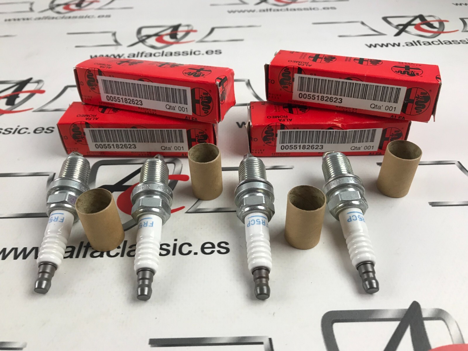 Set 4 Glow Plugs OEM Alfa 159 / Brera / Spider 939 1.9/2.2 JTS Ref 55182623