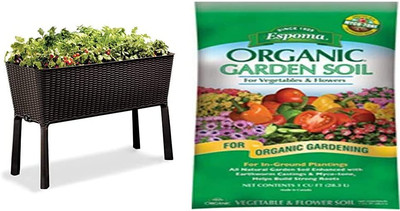 Keter Easy Grow 31.7 Gallon Raised Garden Bed With Self ...