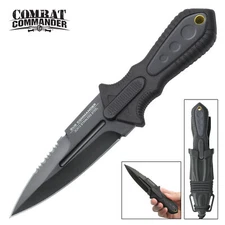 7" Full Tang Survival Boot Knife with Neck Sheath 