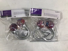 SS 0349215 Satin Nickel Multicolor Finial Curtain Holdbacks-2 PER SET-LOT OF 2