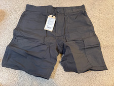 NEW Prana Double Peak Shorts Men's Size 38 x 10 Charcoal Cargo Pockets Standard