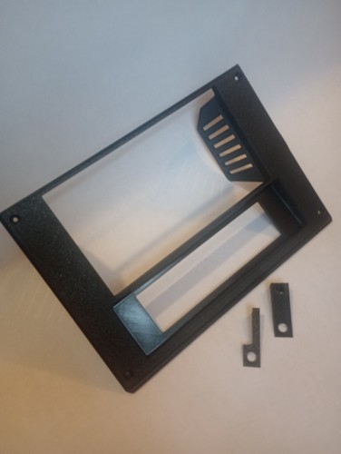 3rd Gen Camaro Double Din Radio Bezel reversed HVAC controls with radio bracket - Picture 2 of 14