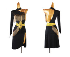 New Ballroom Latin dance Competition dress adult jitterbug Women's Dancewear LQ4