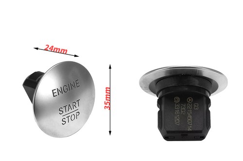 Interruptor de botón de parada de arranque lgnition para Mercedes Benz W164 W251 W204 205 W221 - Imagen 5 de 5