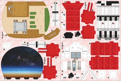 Rompecabezas 3D modelos emergentes aviones, estación espacial, viajes a Francia, maravilla de invierno - Imagen 15 de 32