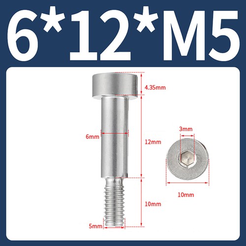 Shoulder Bolt Screws A2 Stainless Steel - Allen Socket Head M4 M5 M6 M8 M10 - Picture 28 of 97