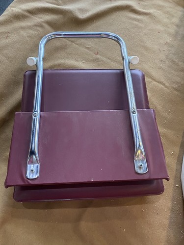 VTG Folding Padded Bleacher Stadium Seat Back Rest Red Portable - Picture 5 of 12
