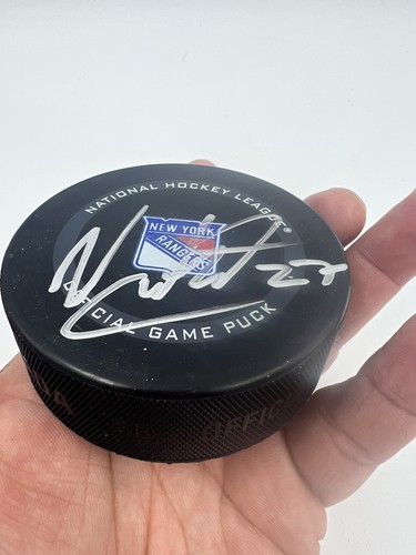 Nils Lundkvist Signed New York Rangers Puck - Picture 3 of 6