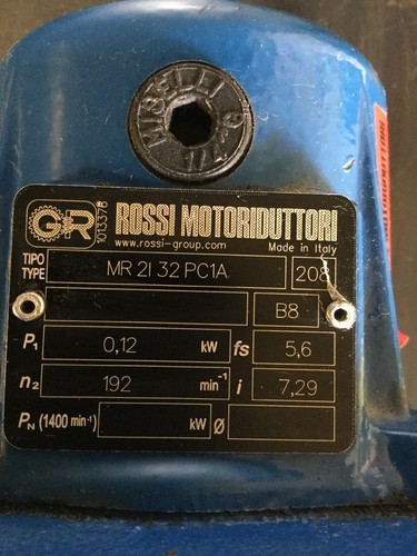 NEW, ROSSI, MR-21-32-PC1A, GEARMOTOR, 192 RPM, 277-480VAC, 60 HZ. (27G-2) - Picture 6 of 6