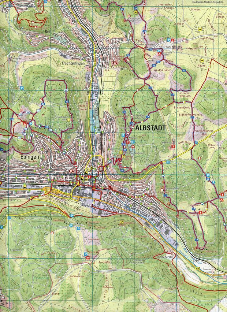 Thumbnail - Wanderkarte 1:25000 Albstadt | 2020 | Deutsch