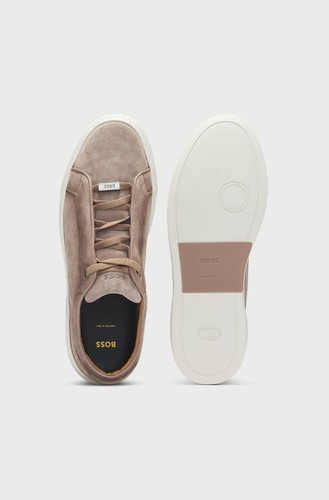 Mens Boss Trainers Gary Tenn Medium Beige Made In Italy - RRP £389 - Picture 4 of 8
