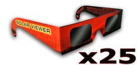 Solar Eclipse Glasses (pack Of 25) Ce & Iso Certified on sale Solar Eclipse Glasses (pack Of 25) Ce & Iso Certified on sale