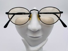 Vintage Fundamentals Sydney Black Metal Oval Sunglasses FRAMES ONLY