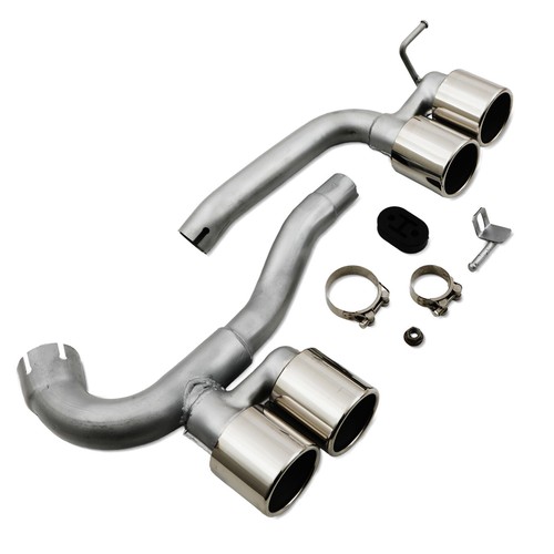 QUAD TIP EXHAUST M3 STYLE TAILPIPE CONVERSION KIT FOR BMW 3 SERIES F30 N20 12-19 - Picture 4 of 8