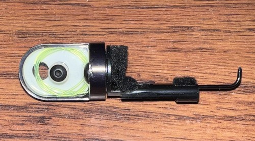 Option Archery RH Mover Pin .019  Fiber Optic Grn (old style round pin guard) - Picture 1 of 3