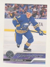 2023-24 Upper Deck YOUNG GUNS #474 ZACH BENSON RC Rookie Buffalo Sabres