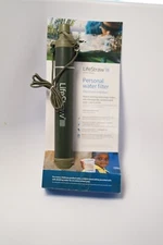 LifeStraw Personal Water Filter for Hiking Camping, Travel 1 Pack Green
