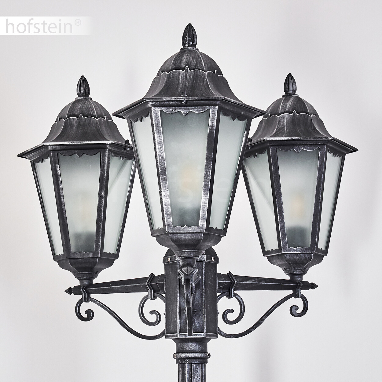 Candelabro in vetro smerigliato per esterno foto 3