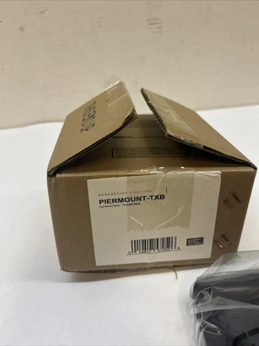 Feiss 3 in. Textured Black Outdoor Die-Cast Aluminum Pier Mount Base - Picture 2 of 3