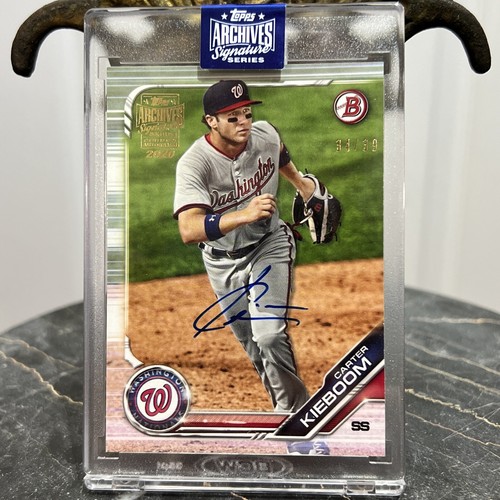 2020 Archives Signature Series /39 Carter Kieboom Topps Certified Auto - FLAWLESS - Bild 1 von 4