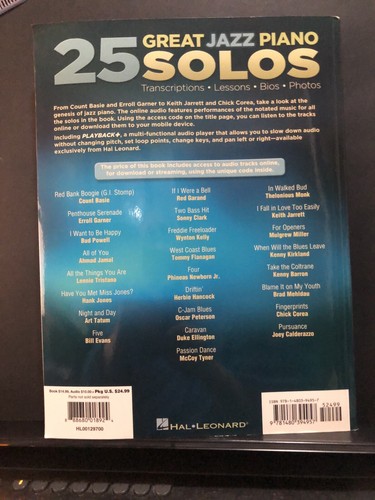 25 Great Jazz Piano Solos MSRP: $24.99 - Picture 7 of 7