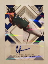 ETHAN SCHIEFELBEIN 2023 Leaf Perfect Game Showcase BLUE SHIMMER AUTO #'d 1/1 