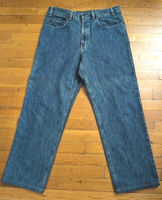 Kirkland Signature Mens 34x30 Blue All Cotton Denim Jeans