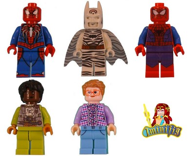Custom Lego Minifigure Sdcc 2019 Inspired Ps4 Spider Man Uv Printed
