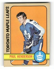 Paul Henderson 1972-73 Topps #73 Toronto Maple Leafs Nice!