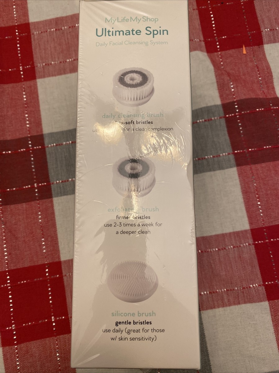 My Life My Shop Ultimate Spin Gesichtsreinigungsbürste – Mit 3 Aufsätzen & Etui, Wasserresistent
