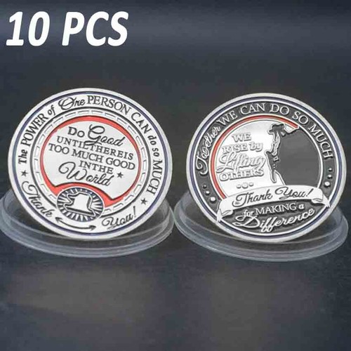 10PCS Gifts Coin Thank You For Making A Difference Challenge