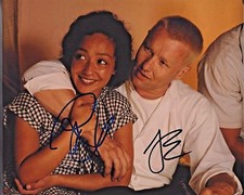 JOEL EDGERTON RUTH NEGGA DUAL HAND SIGNED 'LOVING' MOVIE 8x10 INCH PHOTO D W/COA