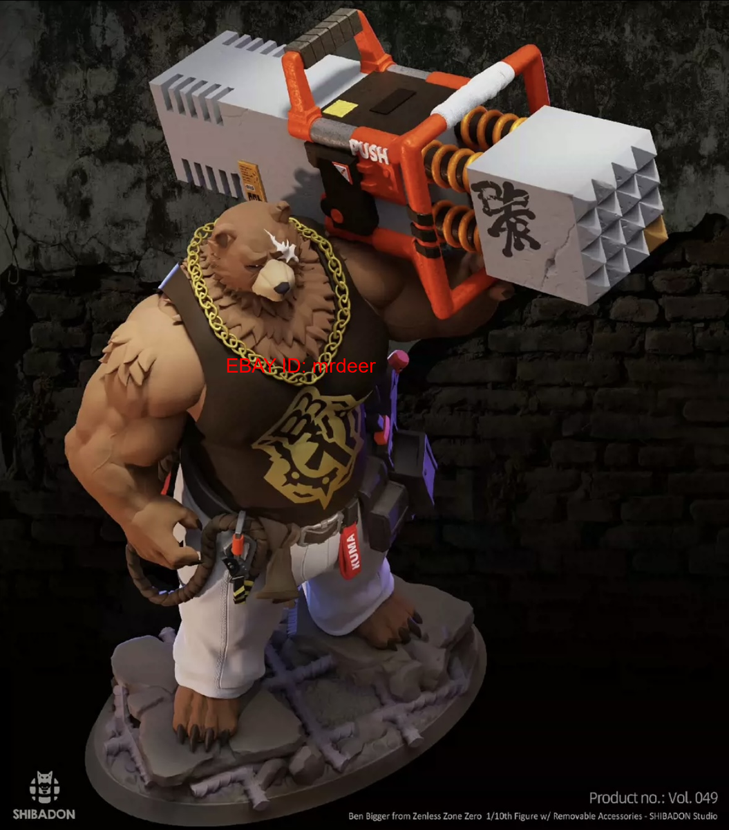 Furry Stuido Ben Bigger Zenless Zone Zero Figures Model Toys