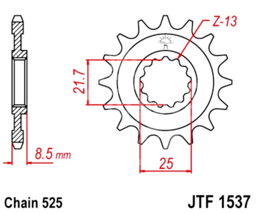 525 JT链轮和传动链套件适用于川崎ZX 9R忍者2002-2003 — 第 4/4 张图片
