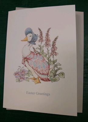 Ostern Jemima Puddleduck Karten Beatrix Potter + ENVS 10er Pack gefaltet A6 blanko